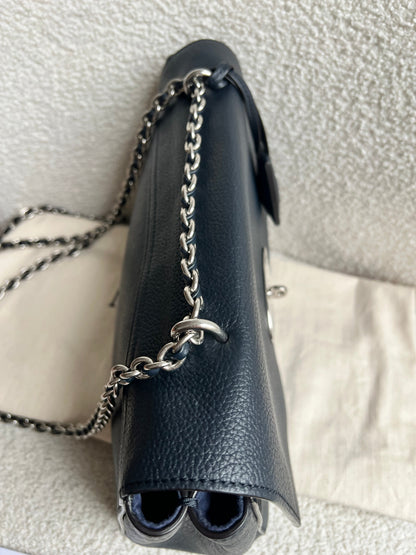 Mulberry Midnight Medium Lily with Silver Hardware (RRP £1095)