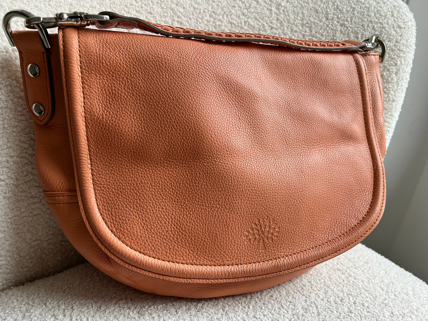 Mulberry Apricot Large Effie Satchel