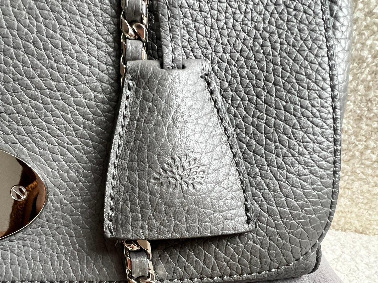 Mulberry Charcoal Grey Medium Top Handle Lily (RRP £1075)