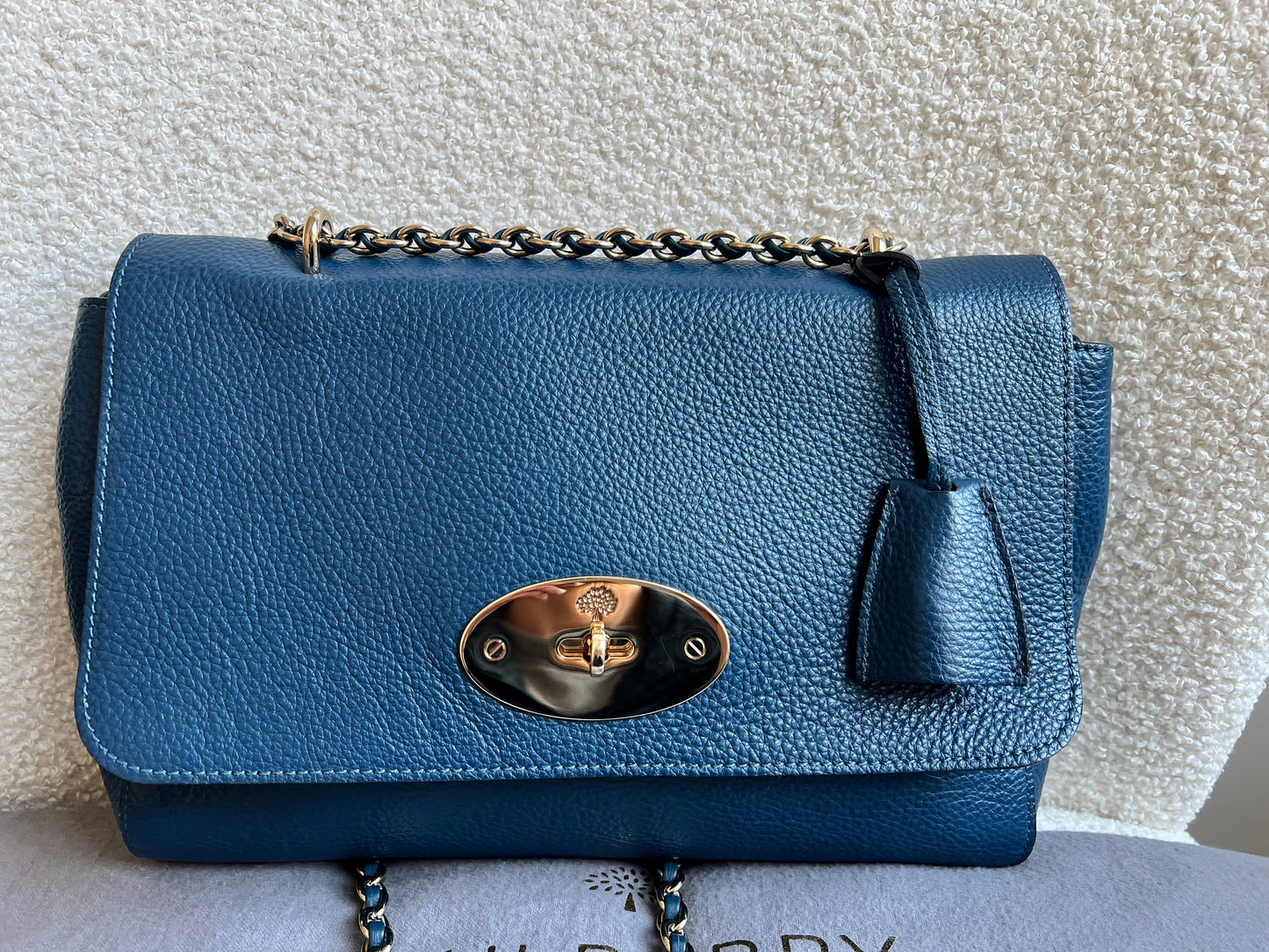 Mulberry Deep Sea Blue Medium Lily with Gold Hardware (RRP £1050)