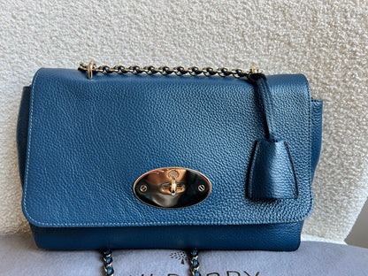 Mulberry Deep Sea Blue Medium Lily with Gold Hardware (RRP £1050)