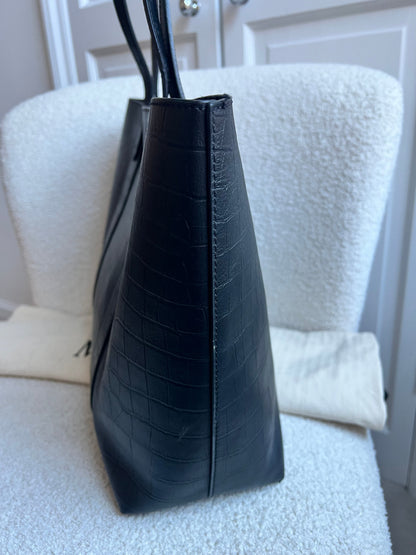 Mulberry Black Matte Croc Bayswater Tote (RRP £845)