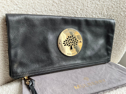 Mulberry Dark Grey Daria Clutch (RRP £550)