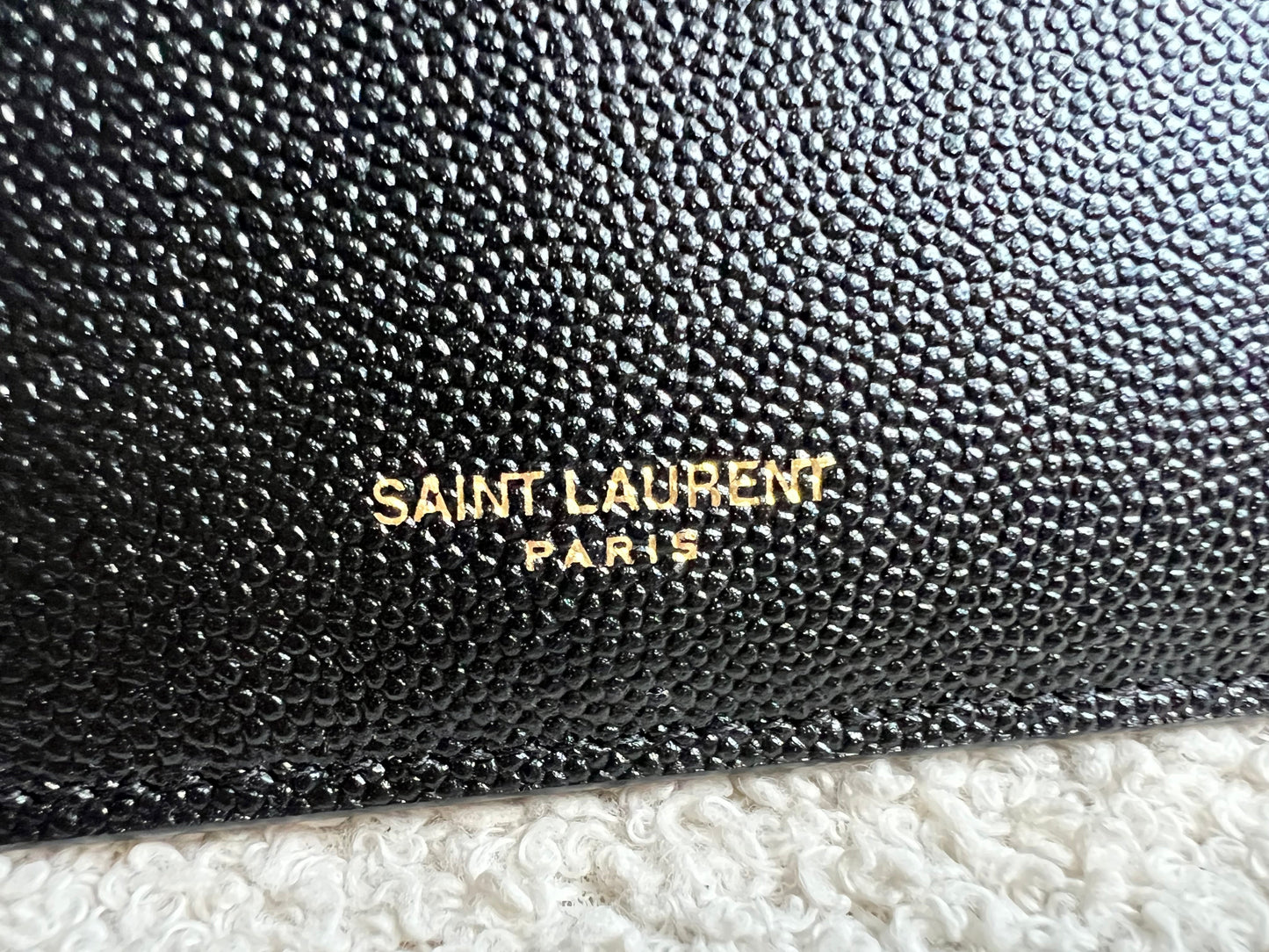 Yves Saint Laurent (YSL) Black Uptown Chain Wallet (RRP £1110)