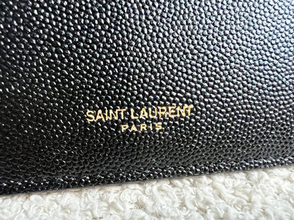 Yves Saint Laurent (YSL) Black Uptown Chain Wallet (RRP £1110)