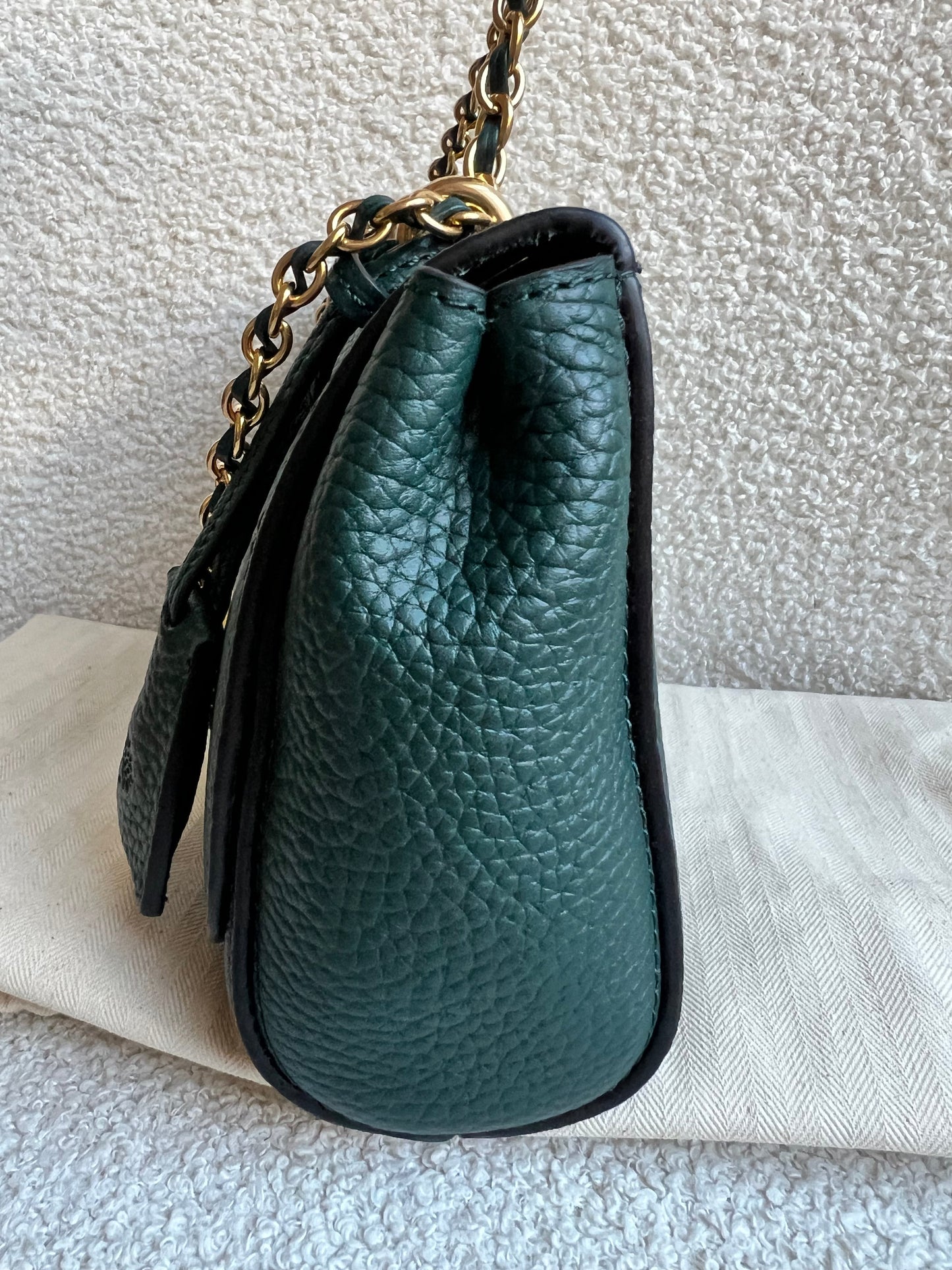 Mulberry Regular Lily in Mulberry Green Heavy Grain (RRP £1095)