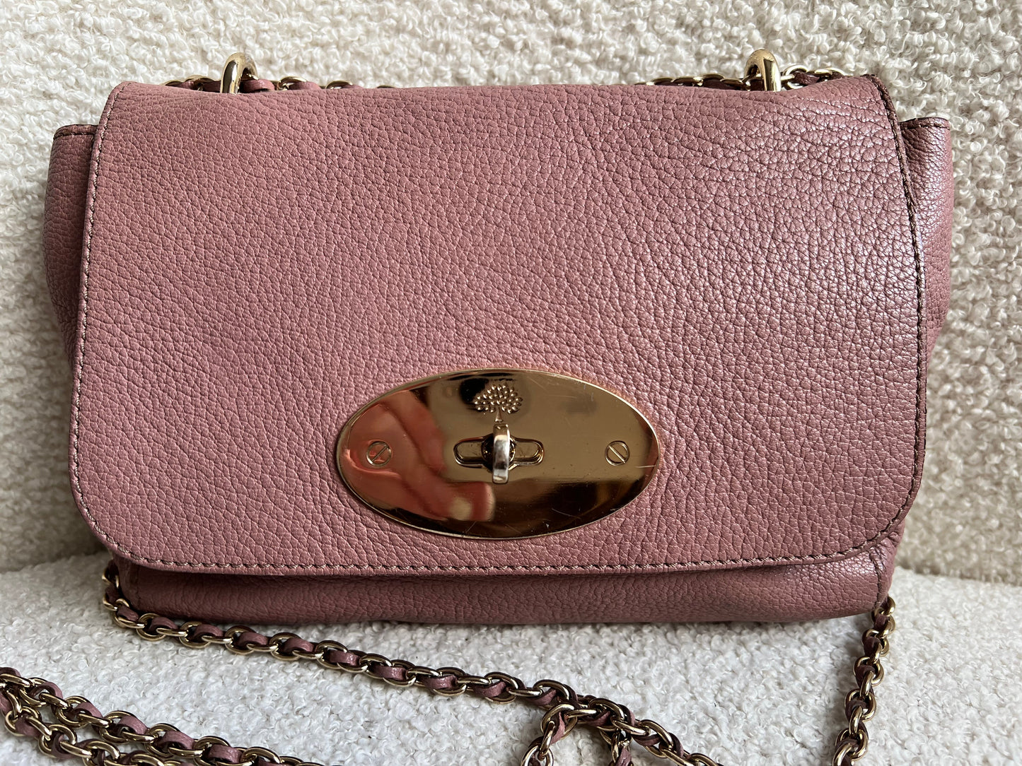 Mulberry Blush Regular Lily with Gold Hardware
