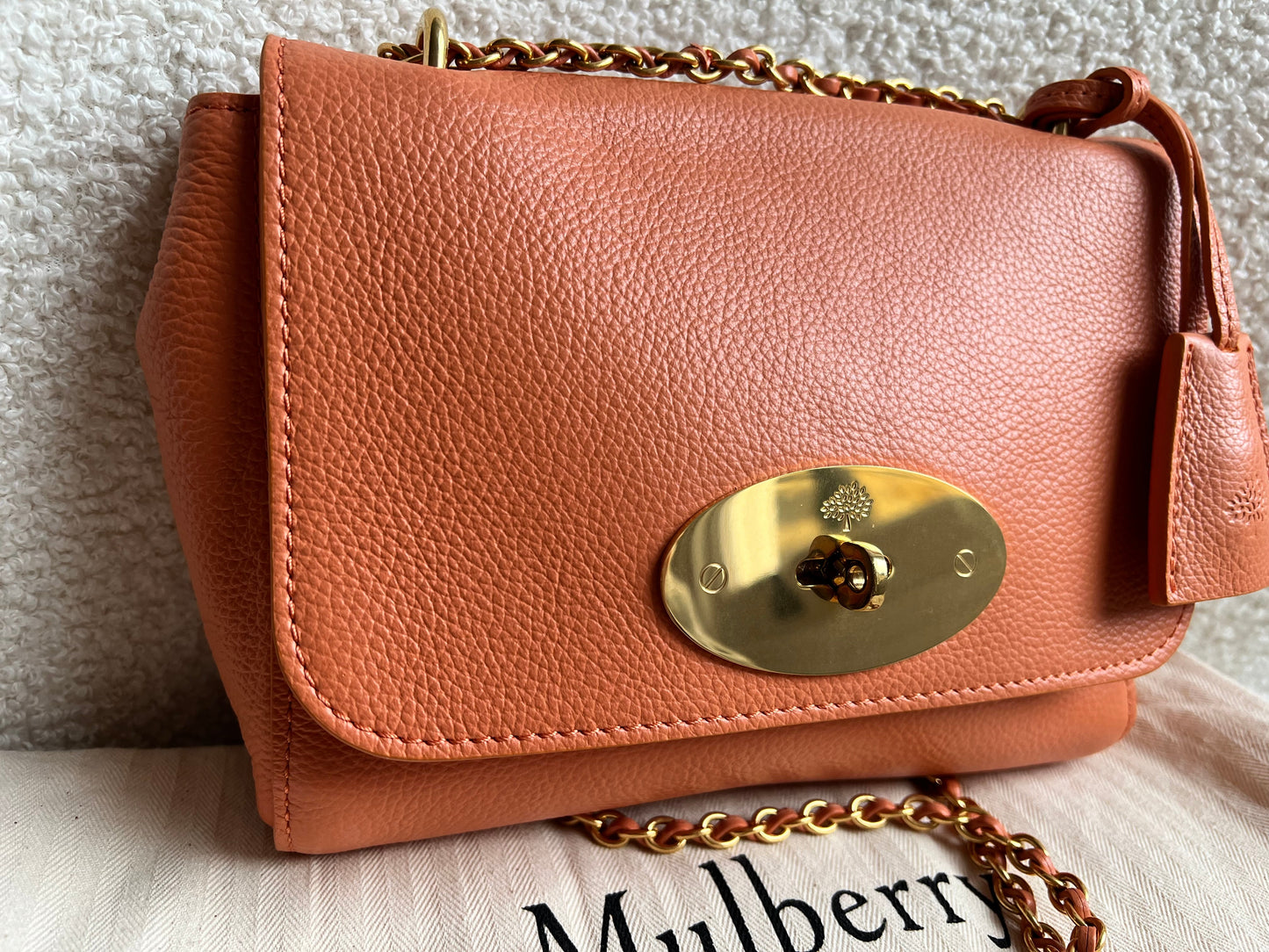 Mulberry Apricot Regular Lily with Gold Hardware (RRP £995)