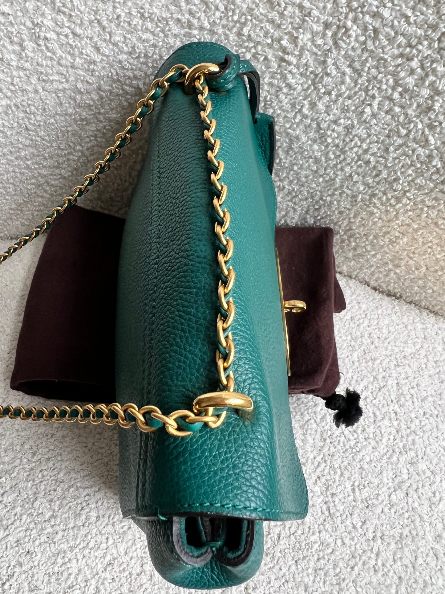 Mulberry Ocean Green Regular Lily with Gold Hardware (RRP £995)