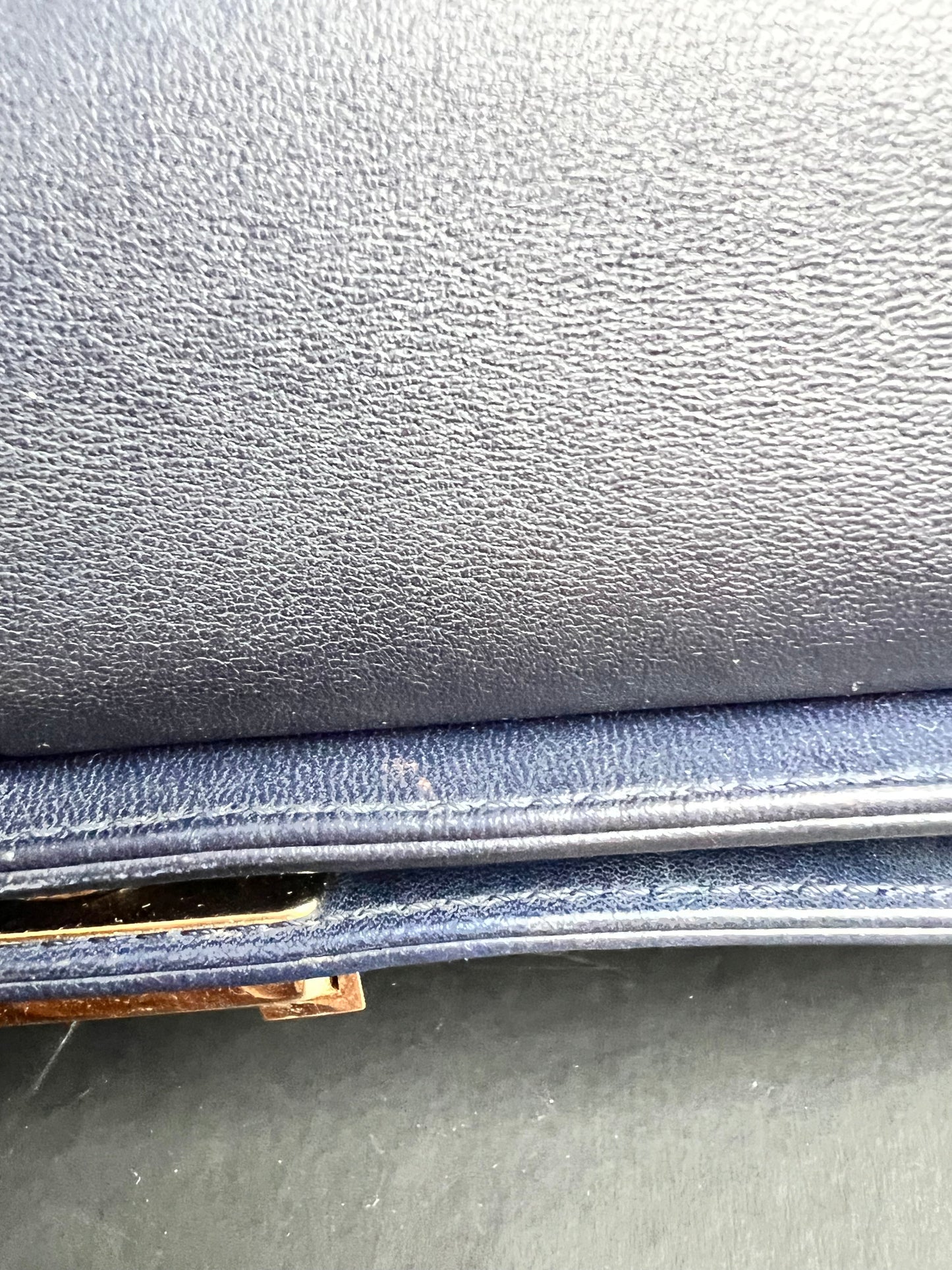 Chanel Navy Blue Lambskin Medium Boy Bag (RRP £5800)