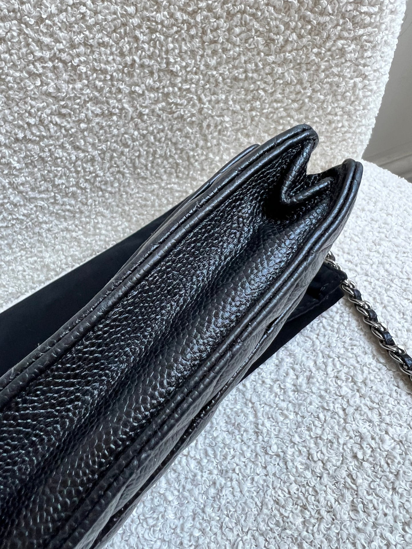 Chanel Wallet on Chain in Black Caviar Silver Hardware (RRP £2,930)