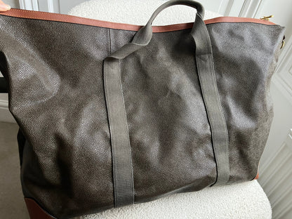 Mulberry Large Clipper Bag in Mole Cognac Scotchgrain (RRP £995)