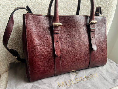 Mulberry Oxblood Small Double Zip Bayswater Tote (£1500)