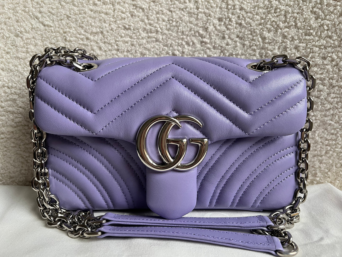 Gucci GG Purple Marmont Mini Shoulder Bag (RRP £1,890)