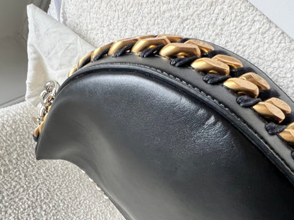 Stella McCartney Frayme Black Faux Leather Bag (RRP £1490)