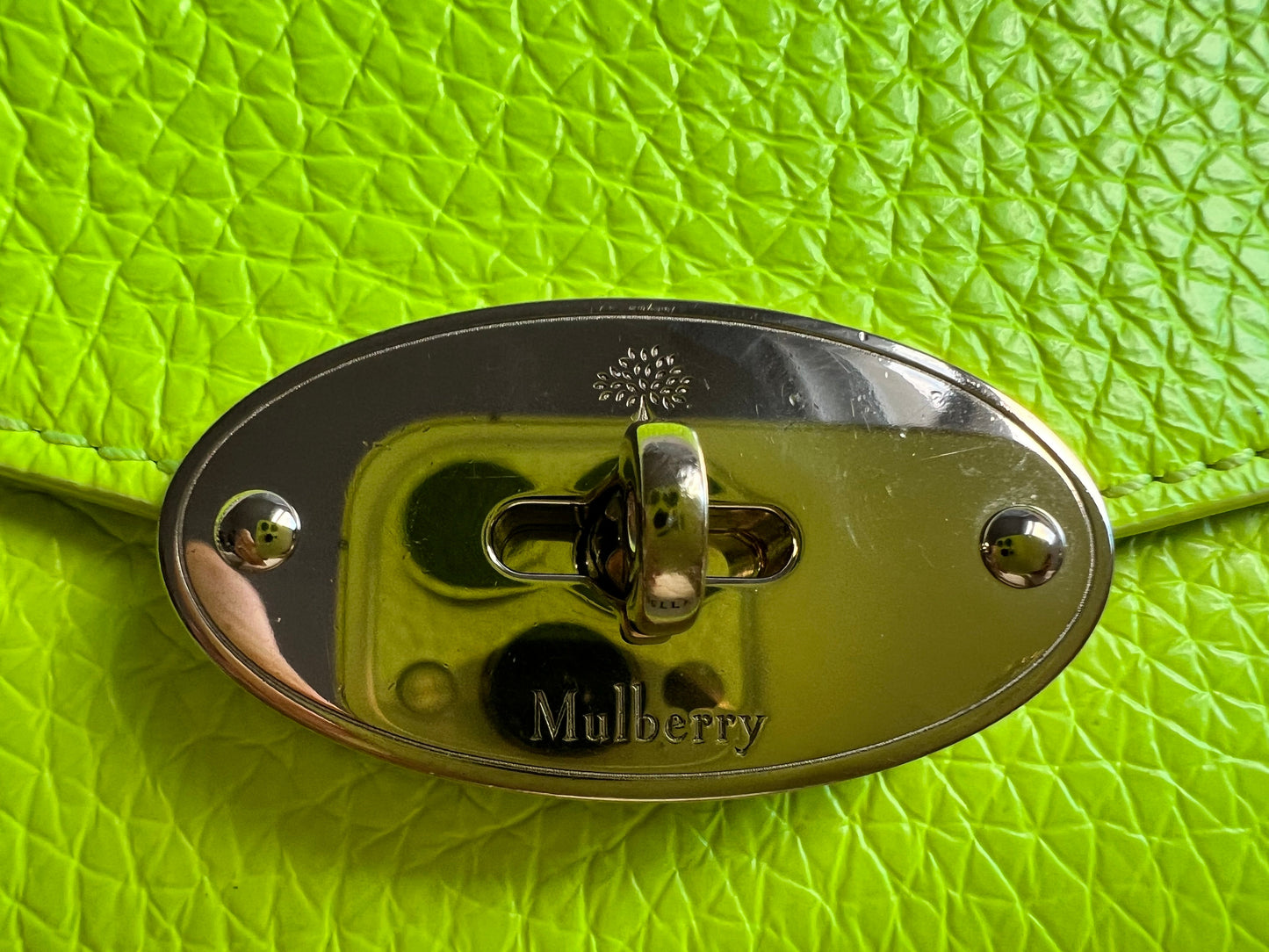 Mulberry Neon Yellow Mini Darley Shoulder Bag (RRP £725)
