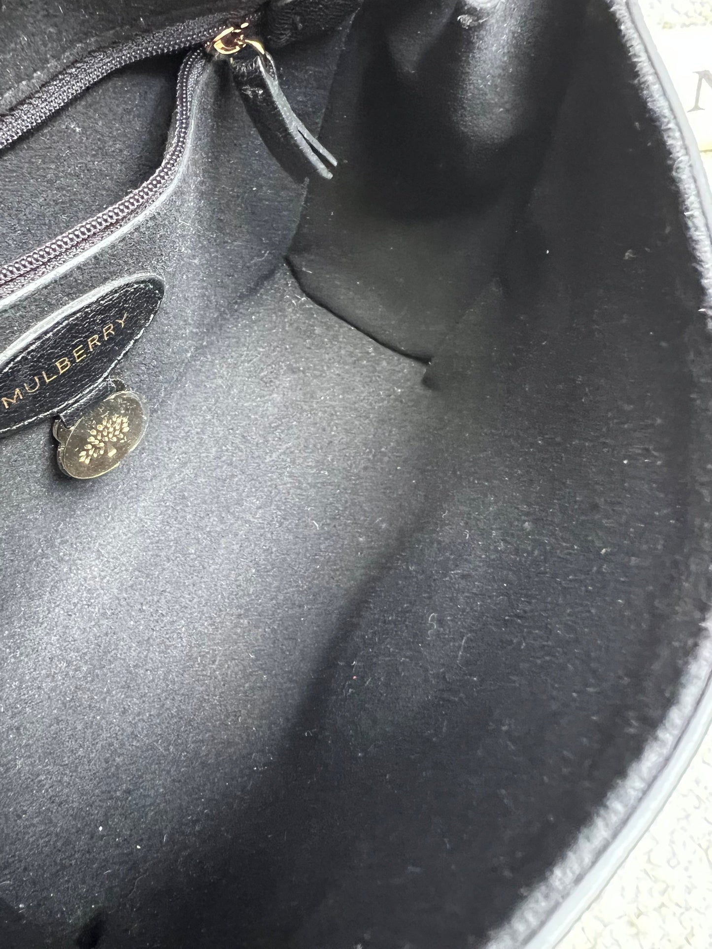 Mulberry Black Regular Lily with Gold Hardware (RRP £995)