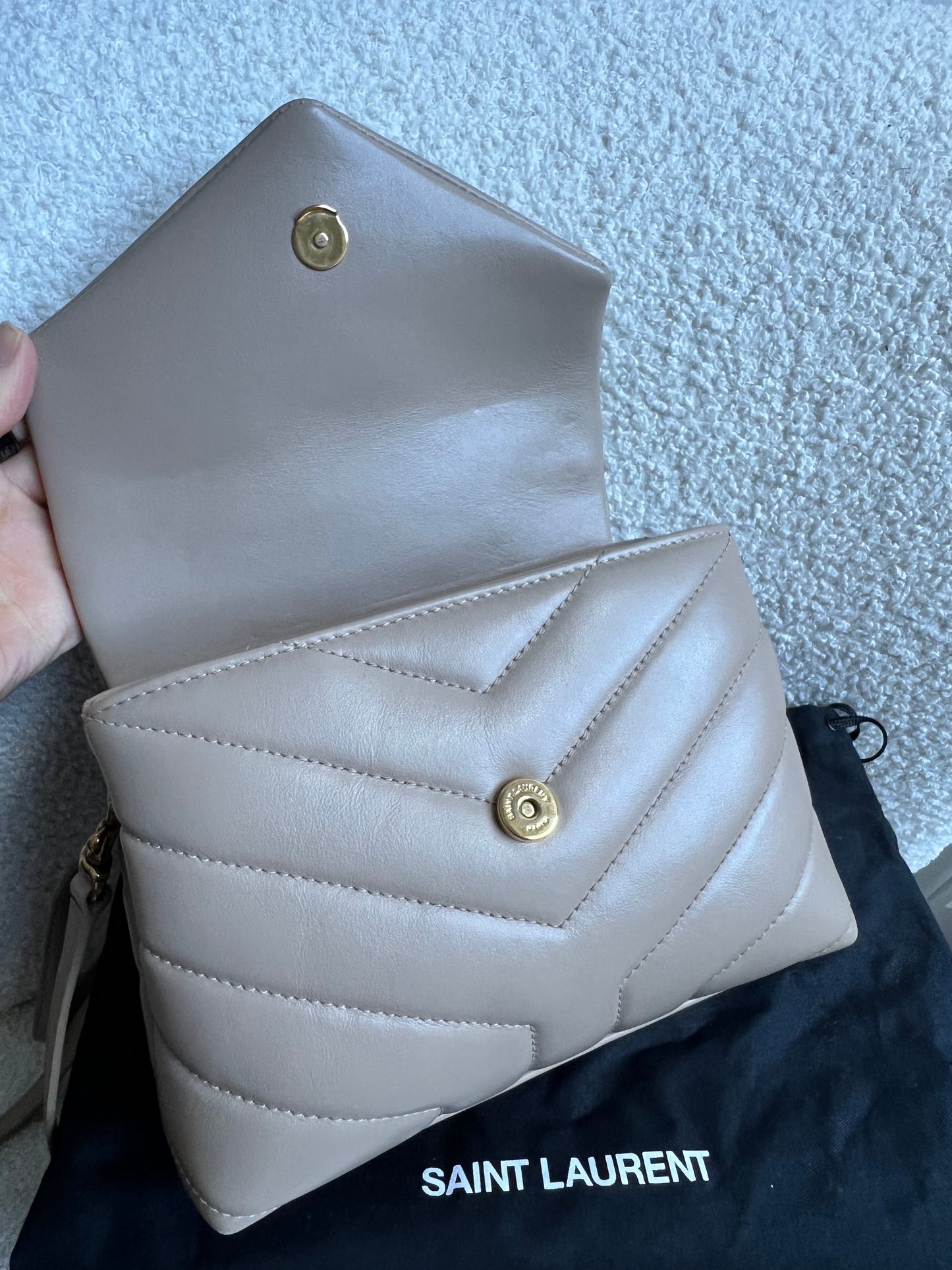 Yves Saint Laurent (YSL) Dark Beige Toy Lou Lou (RRP £1,350)