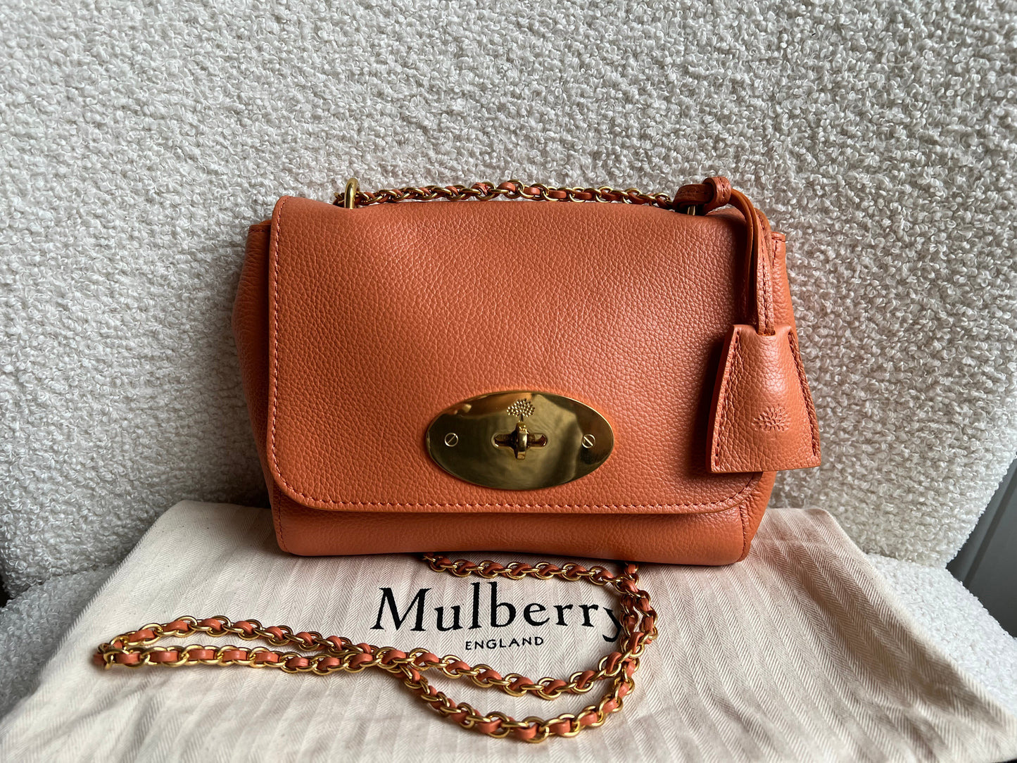 Mulberry Apricot Regular Lily with Gold Hardware (RRP £995)