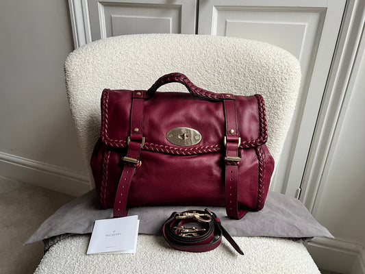 Mulberry Oversized Berry Woven Trim Alexa (RRP £1100)