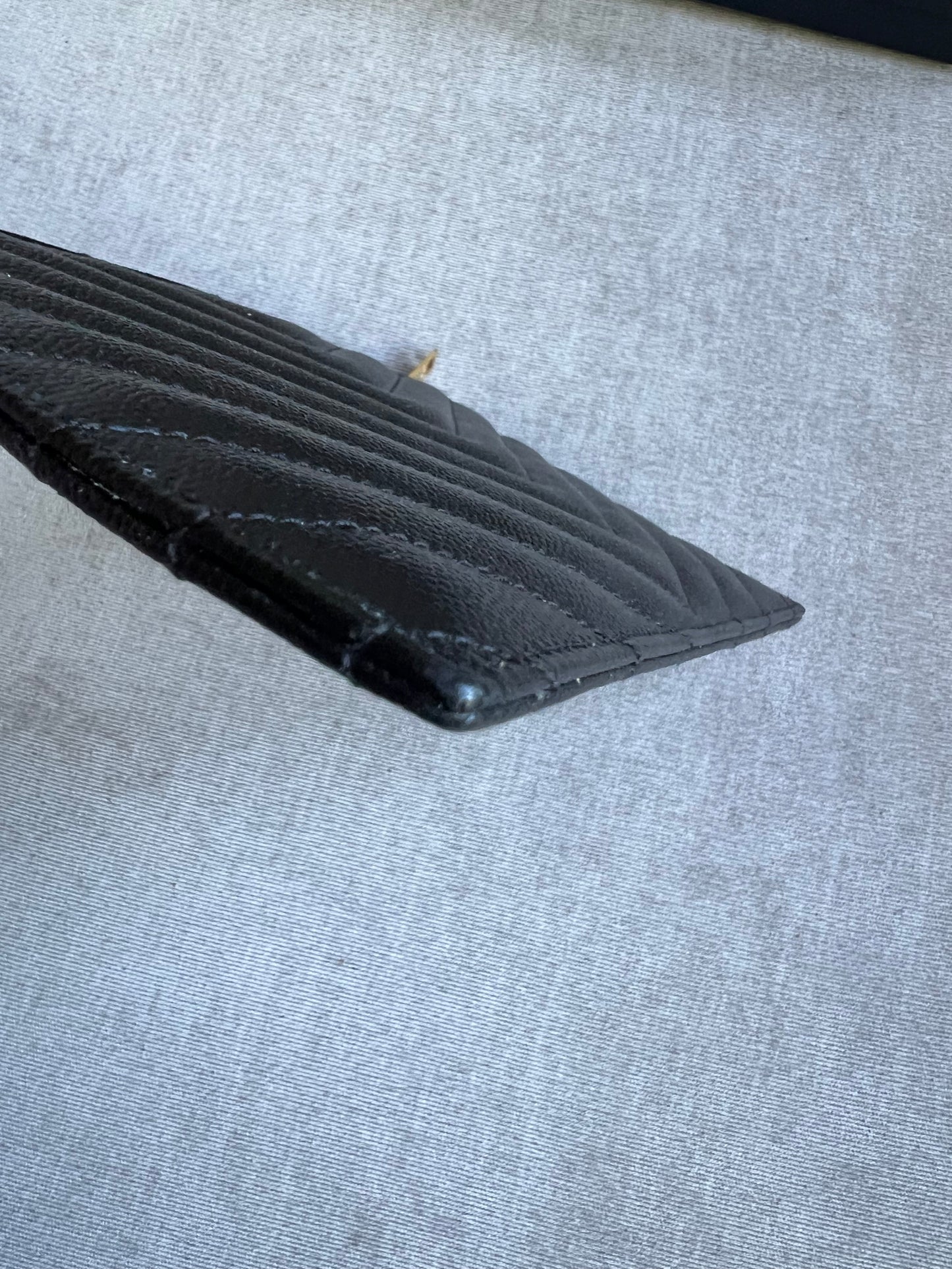 Yves Saint Laurent (YSL) Black Cassandra Zip Pouch (RRP £365)
