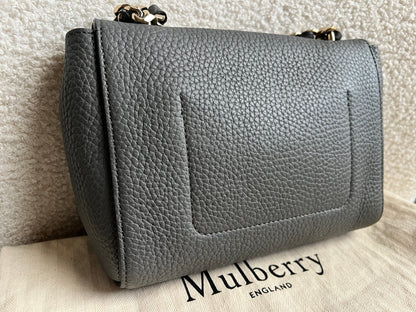 Mulberry Solid Grey Regular Top Handle Lily (RRP £1095)