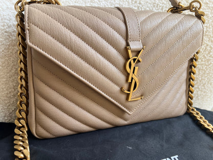 Yves Saint Laurent (YSL) Beige Medium College (£2000)
