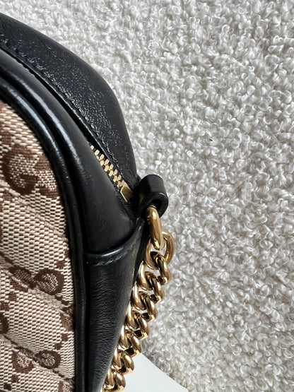 Gucci GG Marmont Canvas Small Shoulder Bag