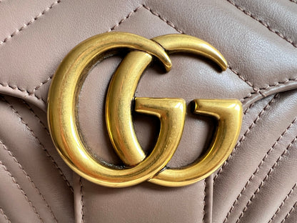 Gucci GG Dusty Pink Marmont Small Shoulder Bag (RRP £2070)