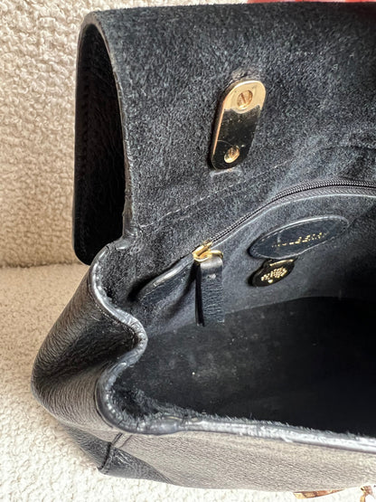 Mulberry Black Regular Lily with Gold Hardware