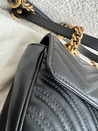 Gucci GG Black Marmont Mini Shoulder Bag (RRP £1,890)