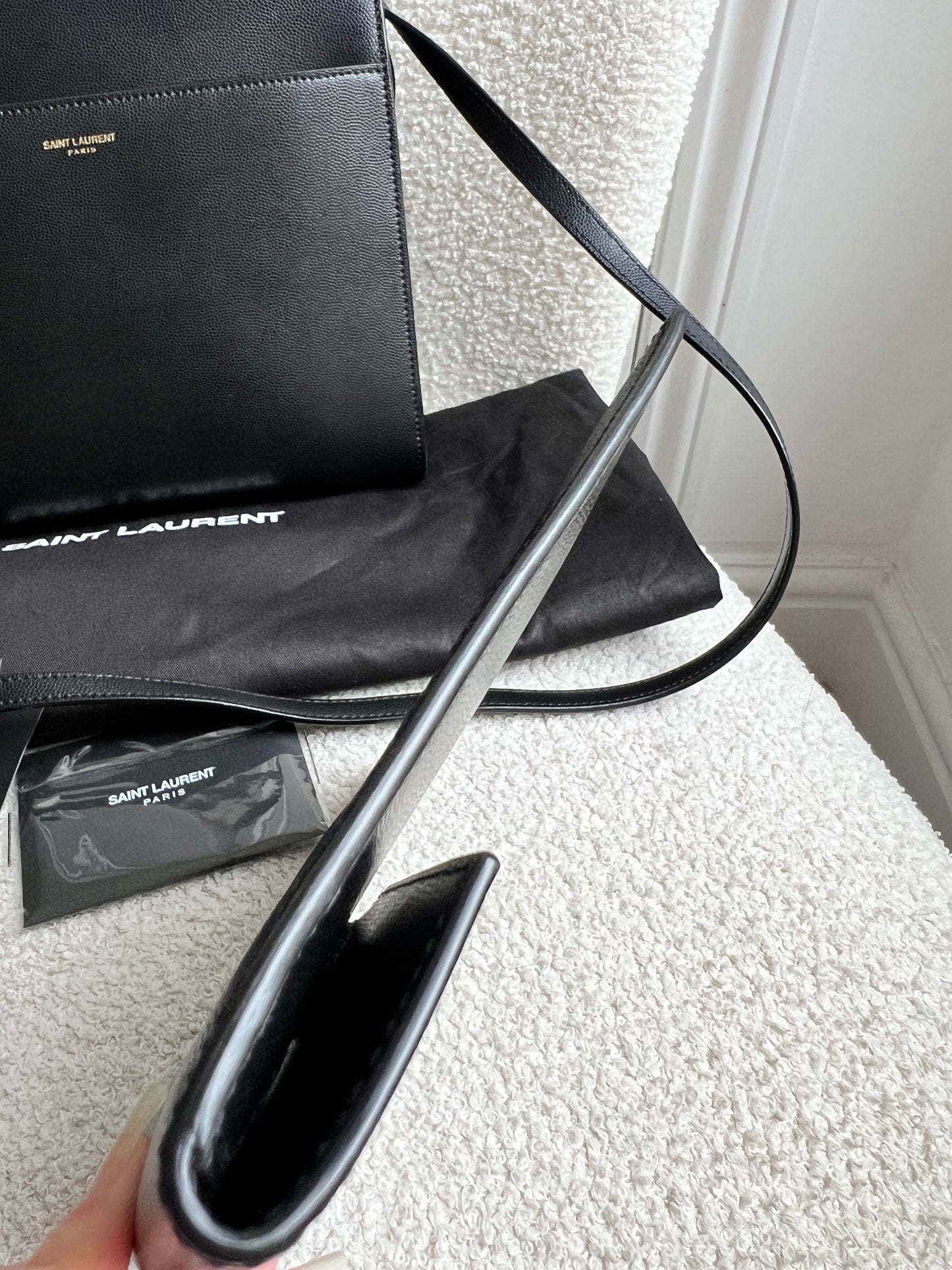 Yves Saint Laurent (YSL) Small Black Uptown Tote Shoulder Bag (RRP £1650)