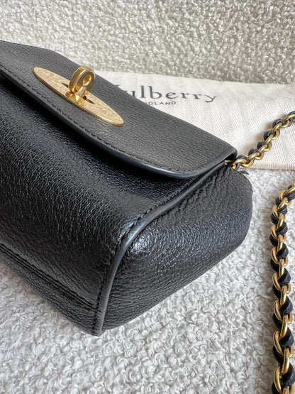 Mulberry Black Mini Lily with Gold Hardware (RRP £395)