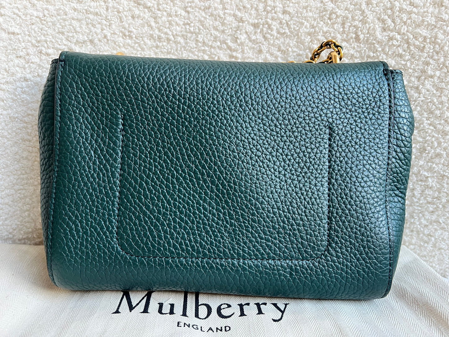 Mulberry Regular Lily in Mulberry Green Heavy Grain (RRP £1095)