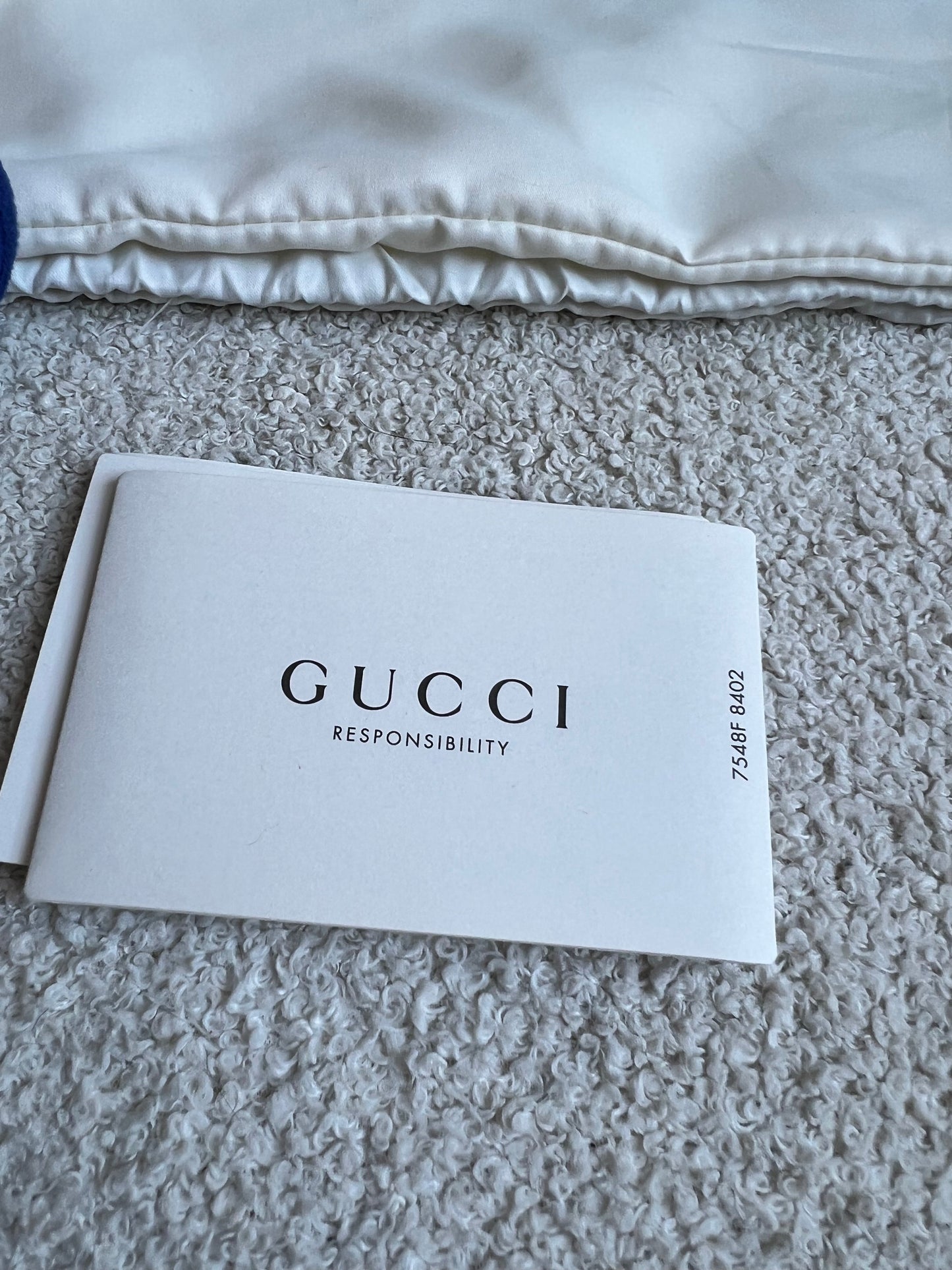 Gucci GG Blue Mini Velvet Marmont Mini Shoulder Bag