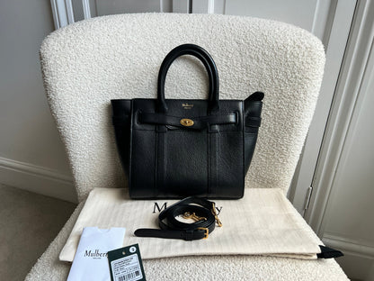 Mulberry Black Mini Zipped Bayswater (RRP £1095)