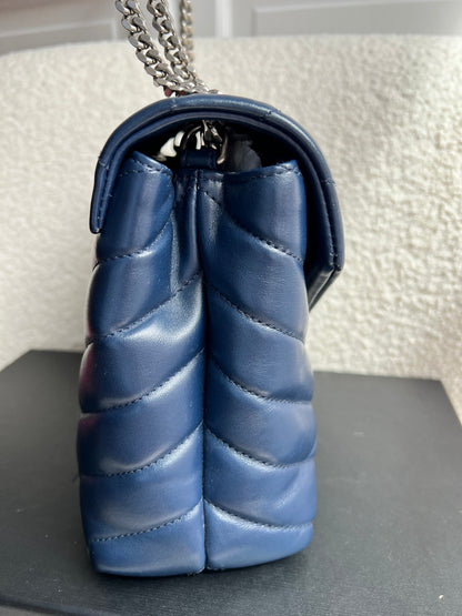 Yves Saint Laurent (YSL) Navy Blue Small LouLou (RRP £1,900)