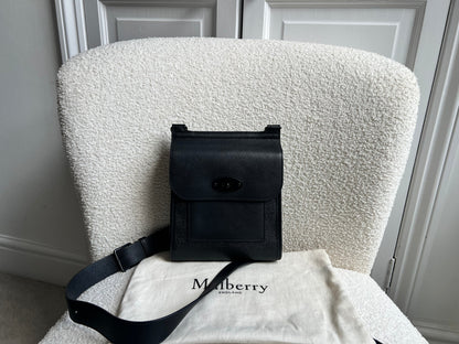 Mulberry Black Eco Scotchgrain Small Antony