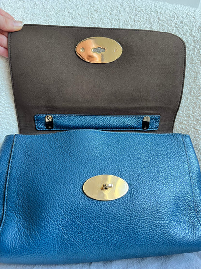 Mulberry Deep Sea Blue Medium Lily with Gold Hardware (RRP £1050)