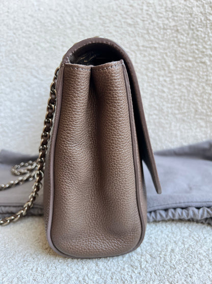 Mulberry Taupe Medium Lily with Silver Hardware (RRP £1095)