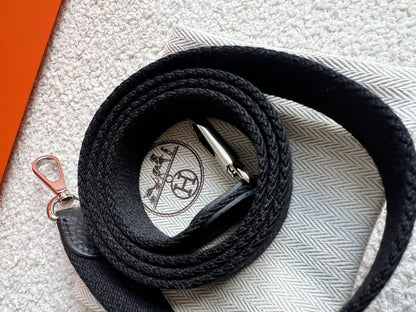 Hermes Evelyne TPM in Black Clemence Leather with Palladium Hardware