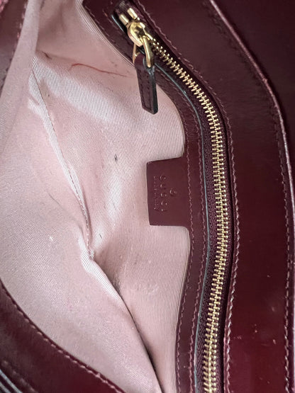Gucci Burgundy Small Arli Shoulder Bag