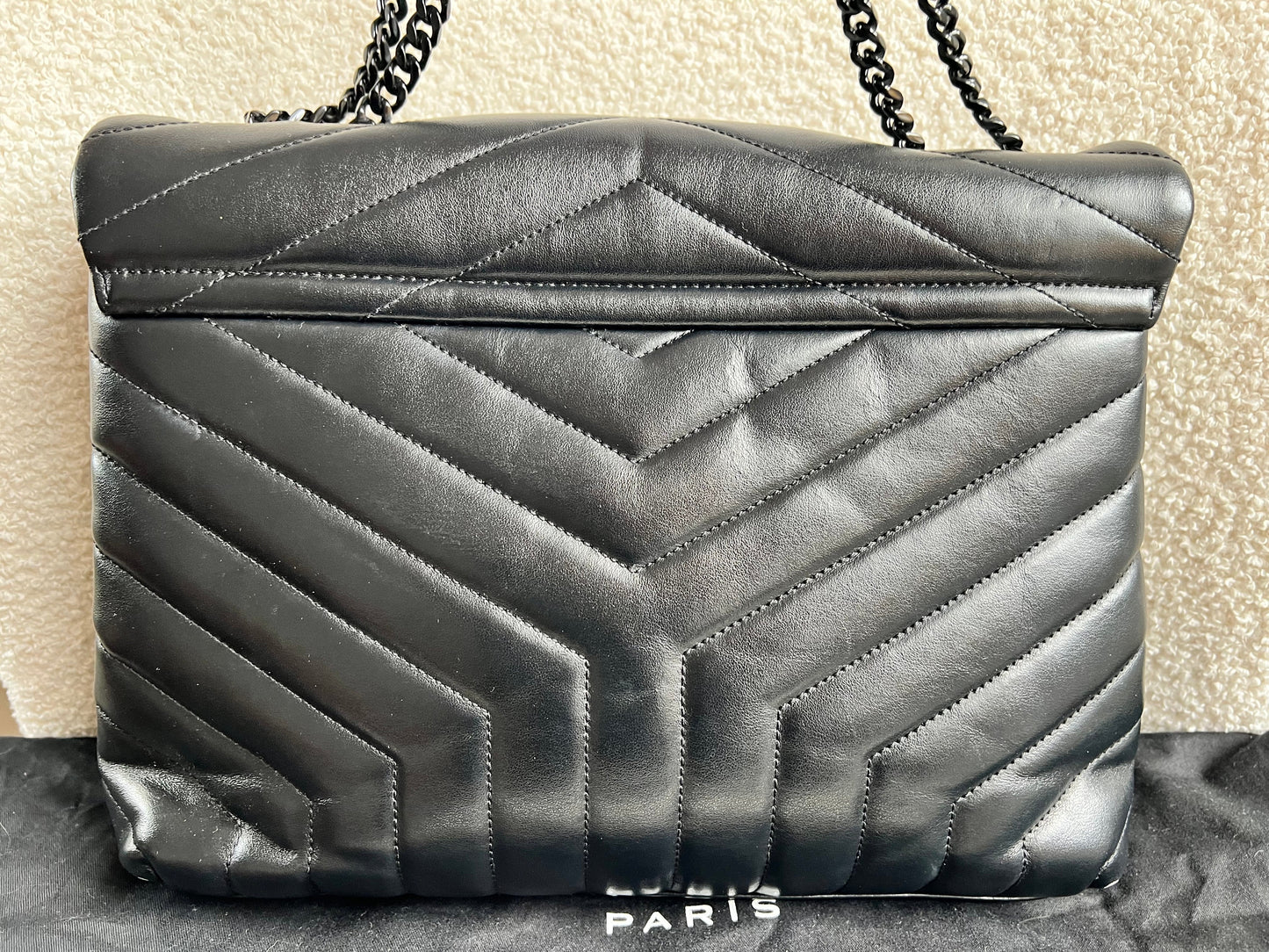 Yves Saint Laurent (YSL) Medium Black on Black LouLou (RRP £2,150)