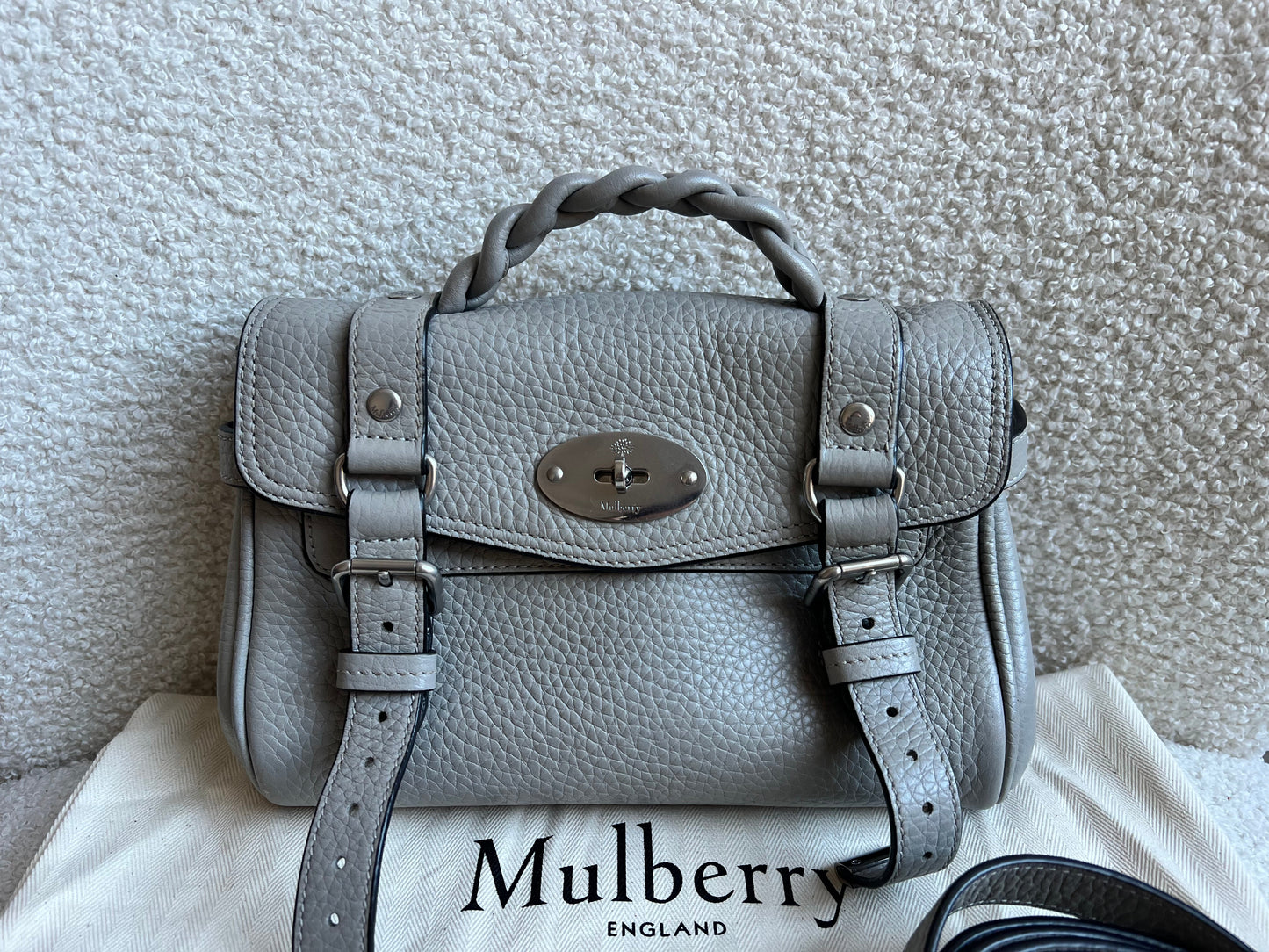 Mulberry Pale Grey Mini Alexa (RRP £1095)