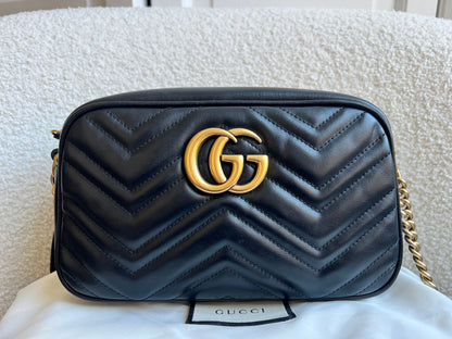 Gucci GG Black Marmont Small Shoulder Bag (RRP £1440)