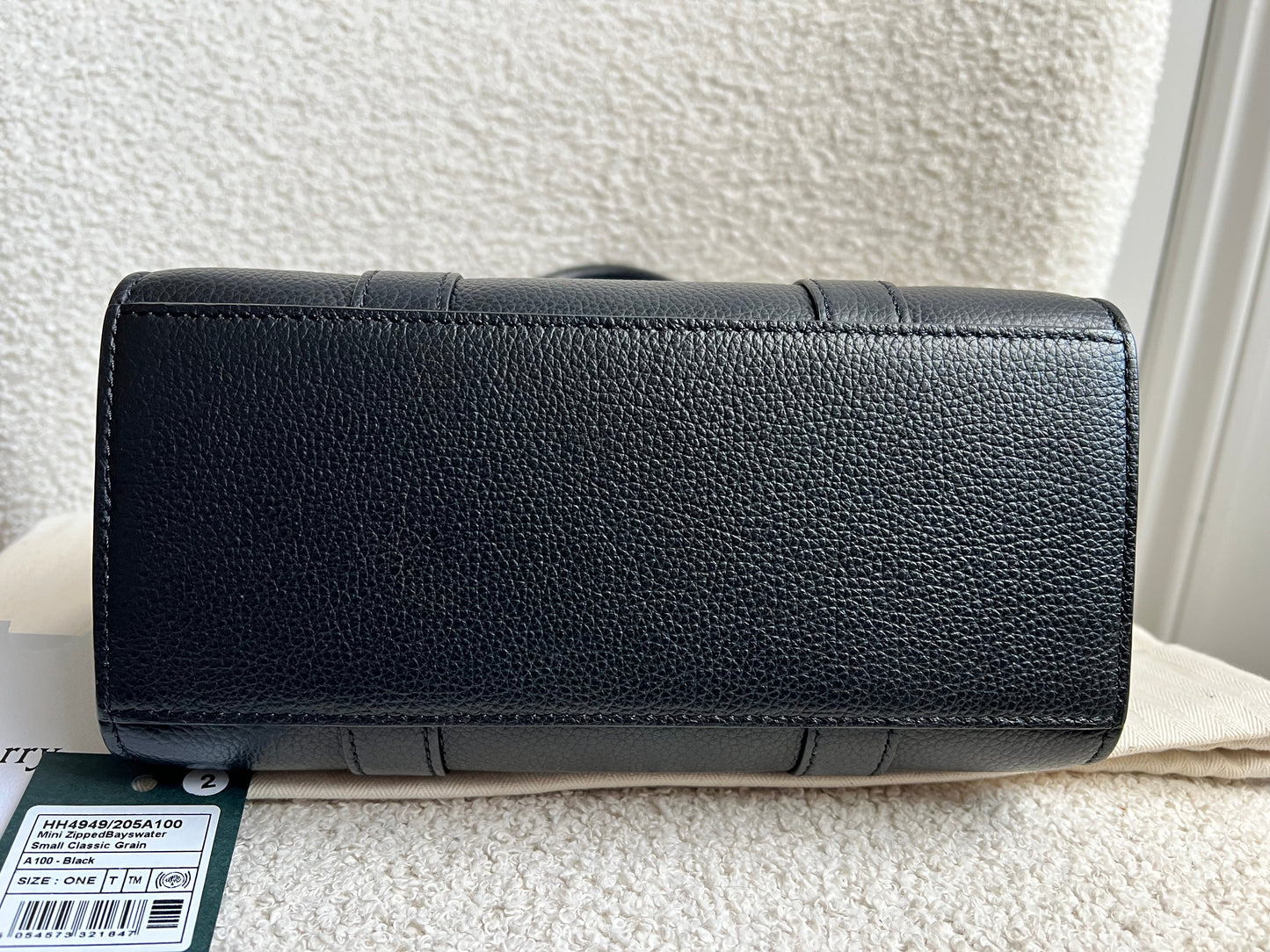 Mulberry Black Mini Zipped Bayswater (RRP £1095)