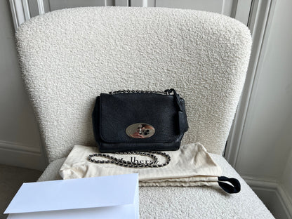 Mulberry Black Regular Lily with Silver Hardware (RRP £995)