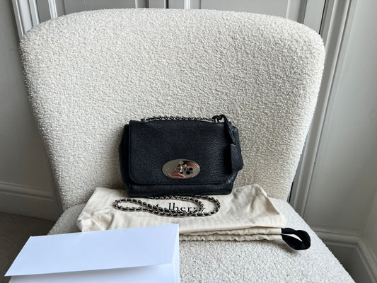 Mulberry Black Regular Lily with Silver Hardware (RRP £995)