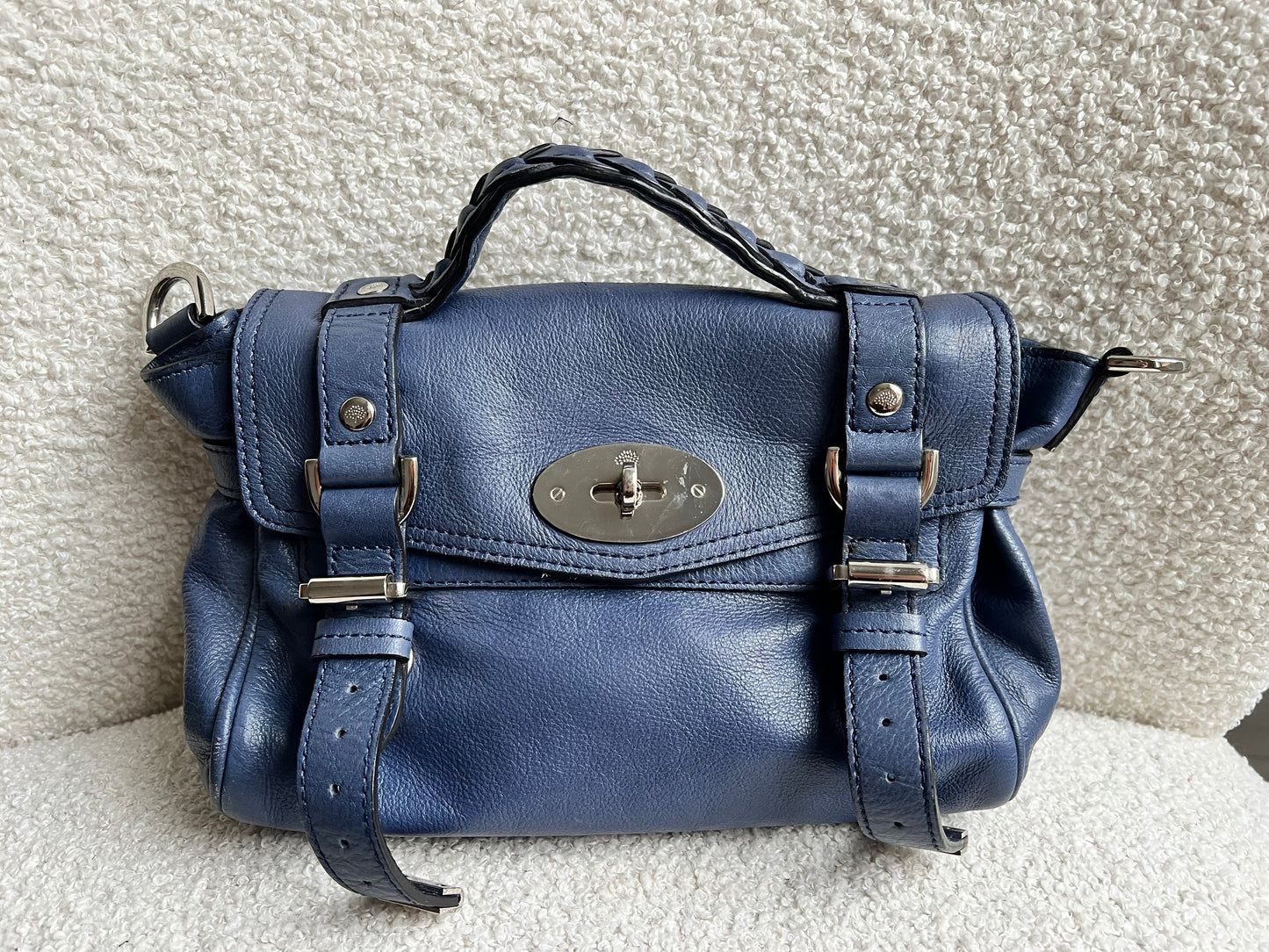 Mulberry Slate Blue Mini Alexa (RRP £850)