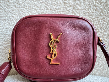 Yves Saint Laurent (YSL) Burgundy Blogger Camera Bag